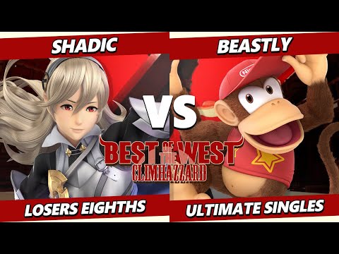 Best of the West 3 TOP 8 - SHADIC (Corrin) Vs. Beastly (Diddy Kong) Smash Ultimate - SSBU