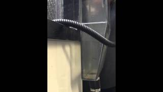 Pump-fed Compact Filter - close-up discharge method shown.