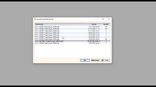 Vi - Import Auswahl des Batchlaufes