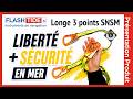 Longe de s�curit� Plastimo SNSM 3 points : l��quipement pro accessible aux plaisanciers