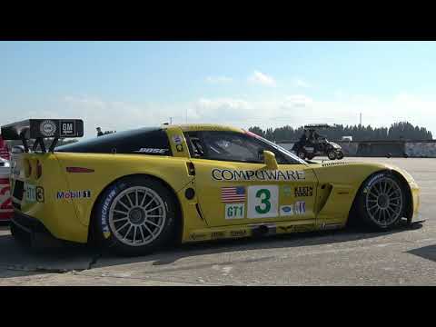 BRUTAL 2006 Corvette C6.R Start Up and On Track Pure Sound