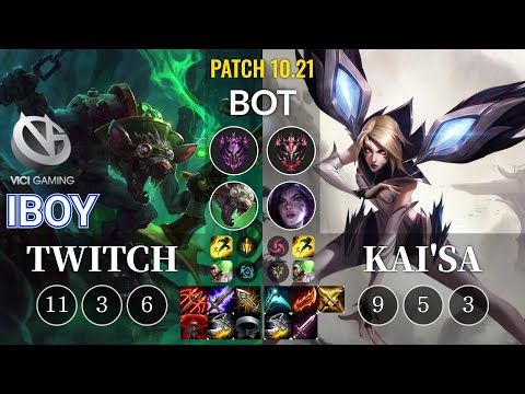 VG iBoy Twitch vs Kai'Sa Bot - KR Patch 10.21