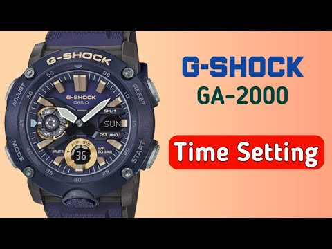 How to set time on Casio G-Shock GA-2000.