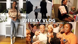 VLOG: OPENING CHRISTMAS GIFTS EARLY + POSHMARK CLOSET + BIRTHDAY CELEBRATION + PHOTOSHOOT