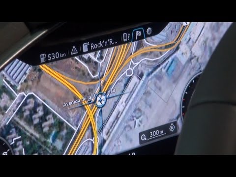 Audi virtual cockpit Funktionsweise im neuen Audi TT mit 12,3 Zoll TFT Google Street View