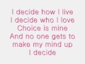 I Decide - Lindsay Lohan lyrics 