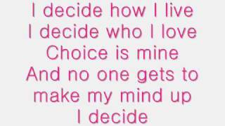 I Decide - Lindsay Lohan lyrics