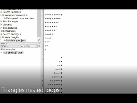 Learn Java Basic 33 Nested Loops Square And Triangle