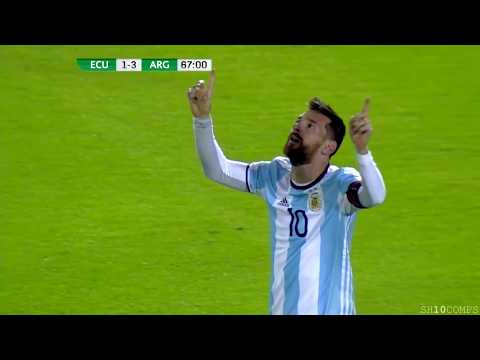 Lionel Messi vs Ecuador (Away) 11 10 2017 HD 1080p ليونيل ميسى ضد الايكوادور