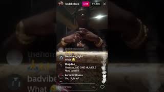 Kodak Black acting very wired on his Instagram live (Illuminati)