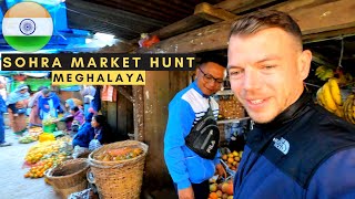 3rd tallest Indian waterfall (Nohkalikai) &amp;  Ïew Sohra (Cherrapunji market hunt) - India Motovlog