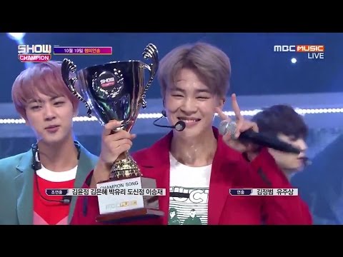 161019 BTS '피 땀 눈물(Blood Sweat & Tears)' 1st Win @Show Champion