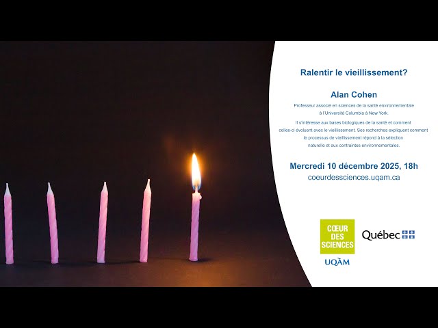 Conférence: «Ralentir le vieillissement?»