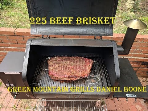 225 Smoked Beef Brisket Recipe, Green Mountain Grills Daniel Boone