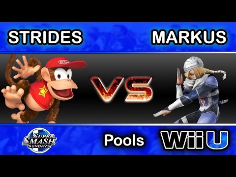 SSS 33 – Strides (Diddy Kong) Vs. SCB|Markus (Sheik) Pools - Smash Wii U
