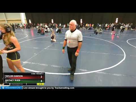 127 Lbs Cons. Round 3 - Taylor Dawson, IL Vs Britney Rueb, SD Dcdf