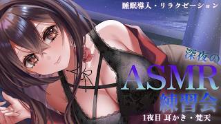 【 #ASMR /3Dio】✦１夜目✦ 初見様＆コメント歓迎🎵深夜のこそ練🌌耳かき練習会👂  #whispering #耳かき #梵天  【新人Vtuber  / #よる来るよ】【睡眠導入】