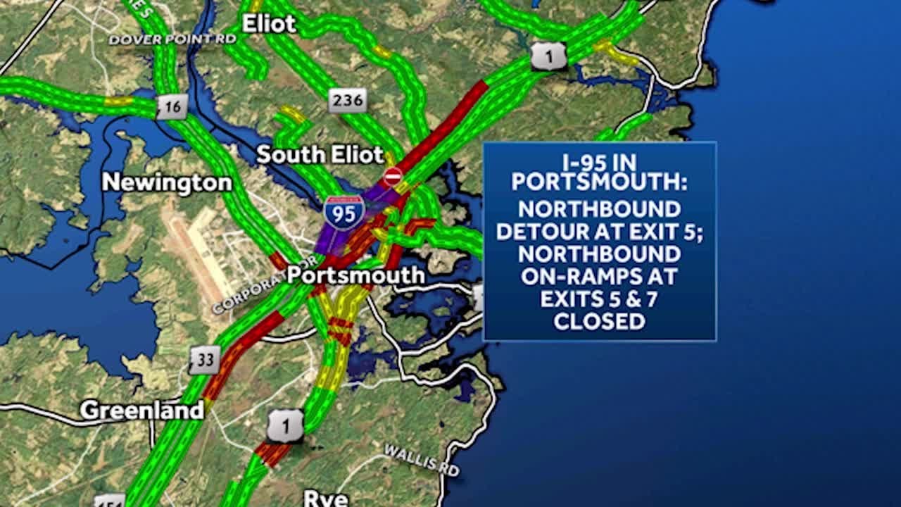 Portsmouth bridge closure leading to detours on I-95