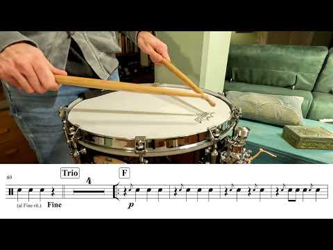 Radetzky Marsch Snare Drum (With Sheet Music)