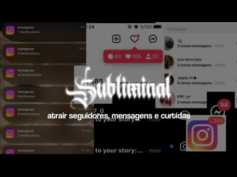 Atrair seguidores, mensagens e curtidas | Subliminal