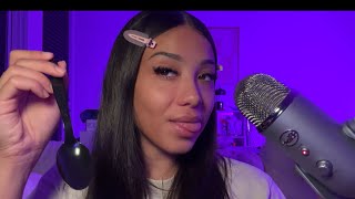 ASMR| Eating Your Face With A Plastic Spoon 😋 Talkative Mouth Sounds For Sleep 💤 