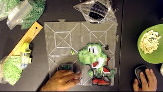 Yoshi Paper Mario Pixel Bead Perler Sprite Art