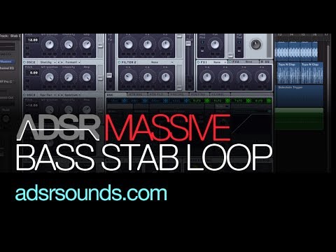NI Massive - Electro Bass Stab Loop - How To Tutorial