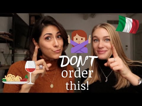 what NOT to do when ordering in Italy Video