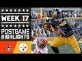 Browns vs. Steelers | NFL Week 17 Game Highlights