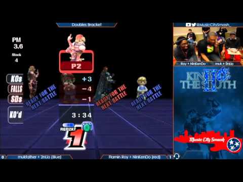 KotS2 -  mukfather + 2nLio (Blue) vs  Flamin Roy + NinKenDo (red) - Project M Doubles