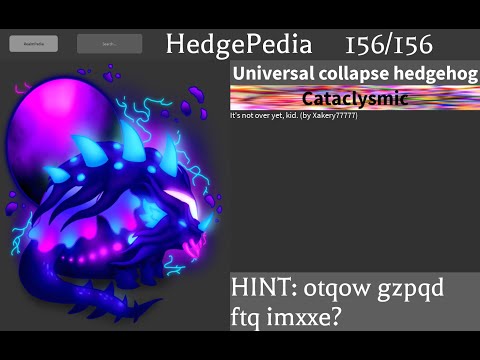(50 sub special) How to get Universal Collapse Hedgehog! | Find the Hedgehogs Roblox