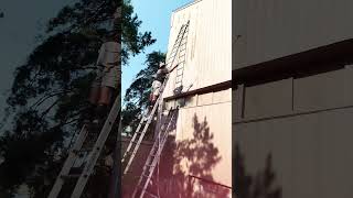 TRANSFORMATION!! Exterior Painting &amp; back rolling 🎨🪗🎥🪜 Los Tigres del Norte!!