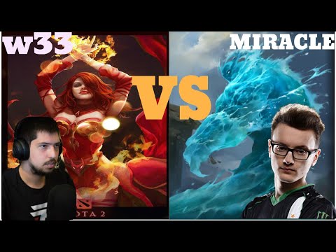 w33 (LINA) vs. MIRACLE (MORPHLING) NIGMA vs. NIGMA. DOTA 2 PRO GAMEPLAY