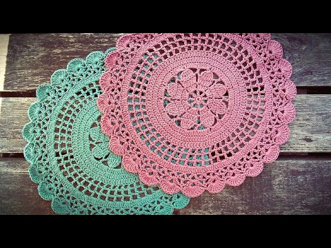 How To Crochet Tea Rose Doily - Easy Pattern