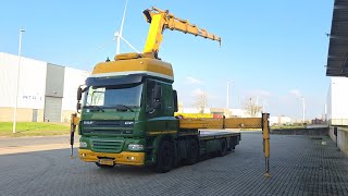 عربة مقطورة مسطحة DAF CF 85 410 8X2 HIAB 422/5 HI PRO NL TRUCK | صورة 4 - Autoline