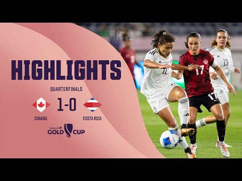 W GOLD CUP Quarterfinals | Canada 1-0 Costa Rica
