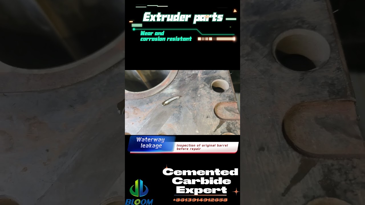 Repairing the original barrel of the extruder of Asahi Kasei Group