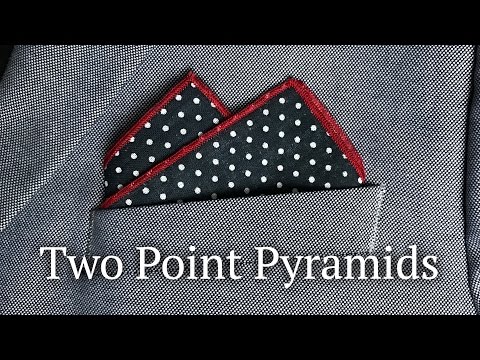 Two Point Pyramids - How to Fold a Pocket Square