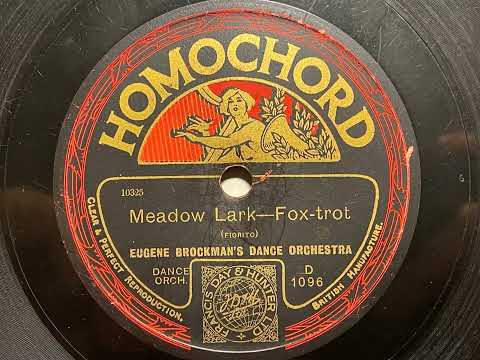 Meadow Lark - Eugene Brockman's Dance Orchestra (Bert Firman) - Homochord D 1096