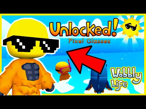 NEW SECRET PIXEL GLASSES UNLOCKED!!! WOBBLY LIFE NEW UPDATE v0.8.0