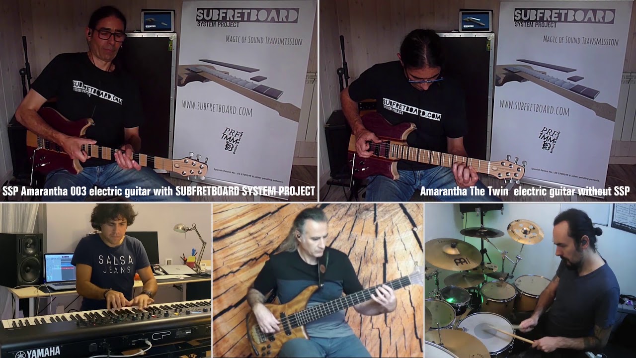 GUITAR DEMO WITH SUBFRETBOARD® SYSTEM PROJECT VS STANDARD GUITAR.