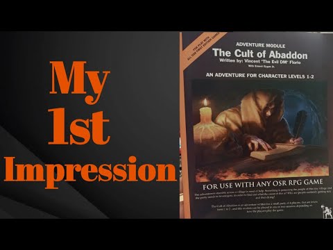 💍👀 The Cult of Abandon , Written by Vincent The Evil DM Florio with Ernest Gary Gygax JR.