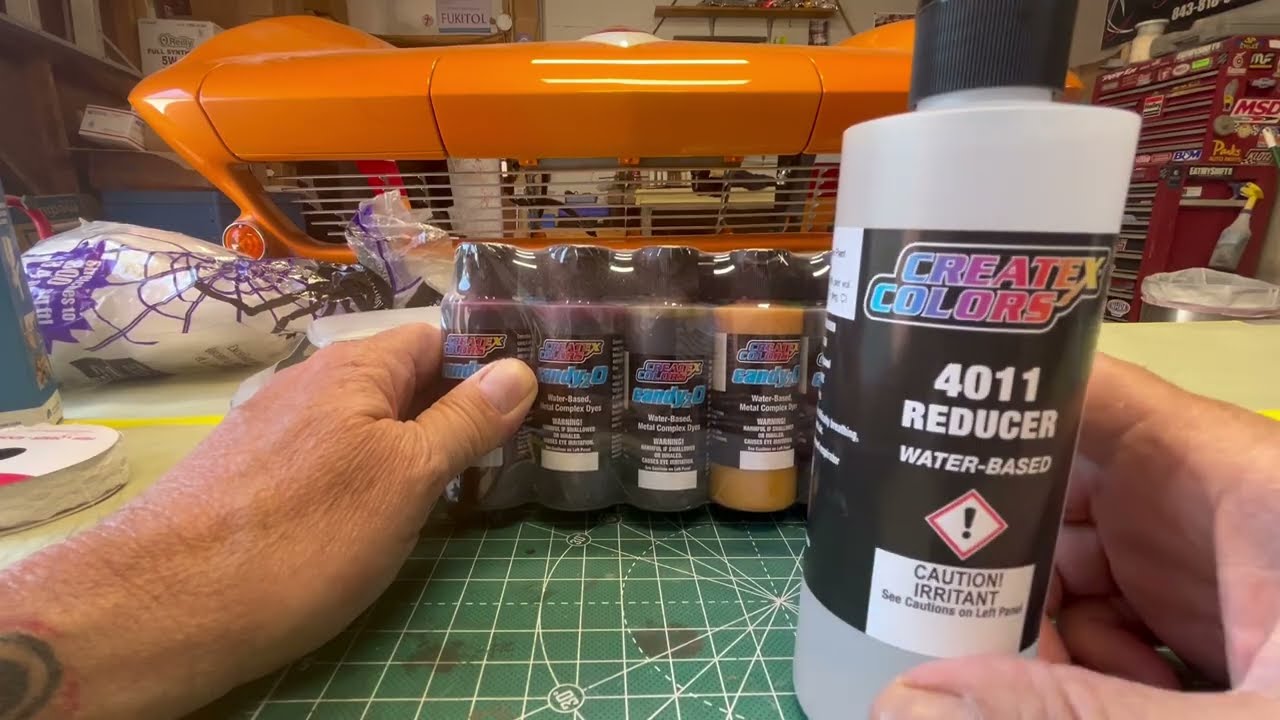 How to Paint a 70's Style Custom Paint Job on a 1970's Chevy Van with Createx Candy 2.0 PART 1