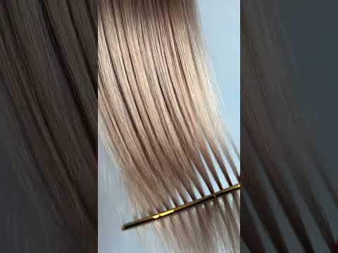 Натуральне волосся на заколках 38 см, 7 пасм, 70 грам, русяве (№12) video