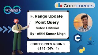 F. Range Update Point Query | Codeforces Round #849 (Div. 4) | Codeforces | DCC NIT-A