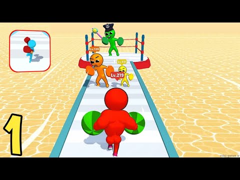 Level Up Runner - Gameplay Walkthrough Part 1 - All Max Levels (Android, iOS) Noob Pro Mobile Game