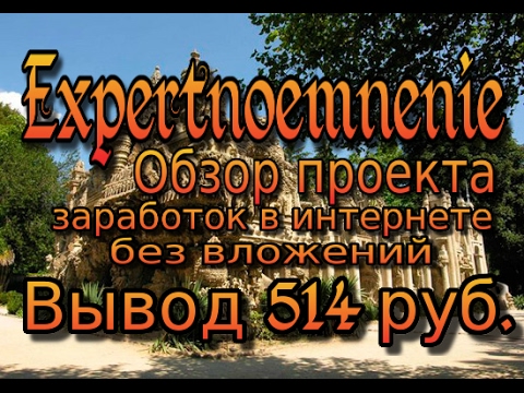 Expertnoemnenie Заработок в интернете Без вложений Вывод средств 514 рублей Январь #2017
