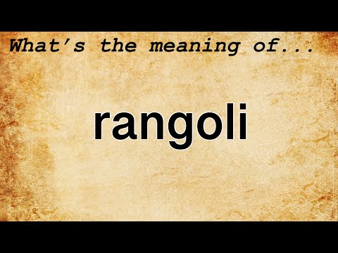 Rangoli Meaning | Definition of Rangoli