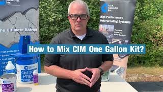 How to Mix CIM One Gallon Kit