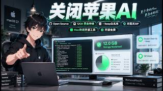 苹果系统强占12G？一键关闭Apple Intelligence榨出存储空间 | RemoveMacAI Open Source Clean Mac